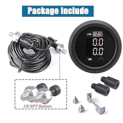 CNRAQR Dual Digital Display Air Pressure Gauge