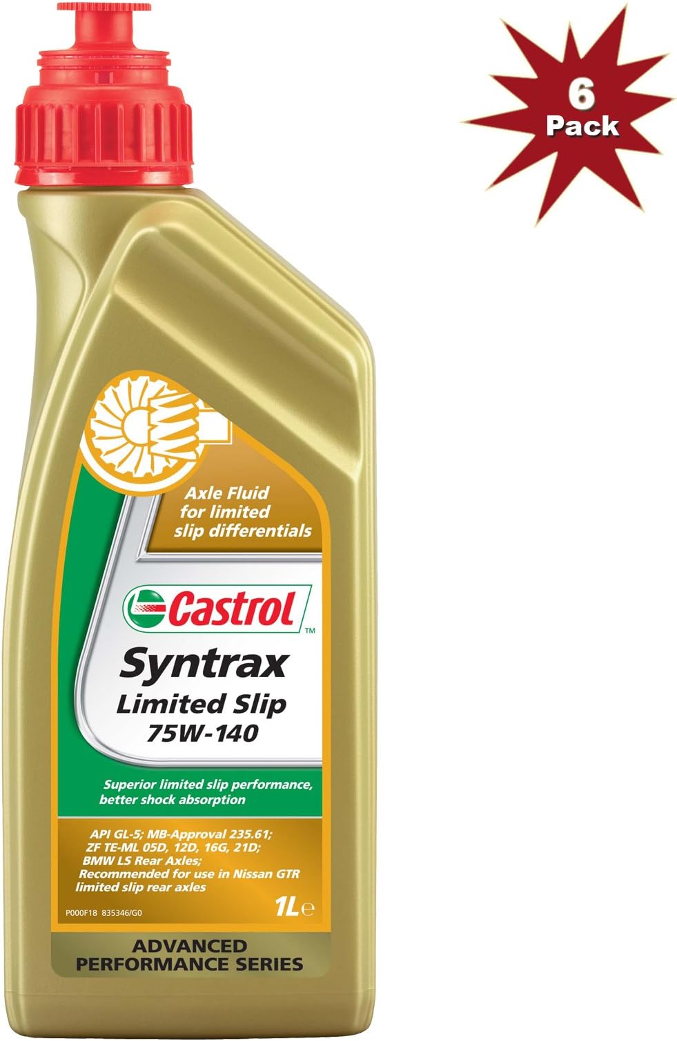 Castrol Syntrax Limited Slip 75W-140 Axle Fluid 6x1L= 6 Litre