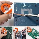 Yiapinn Solder Wick Desoldering Copper Wire 0.10in x 4.92ft Flux No-Clean view 5