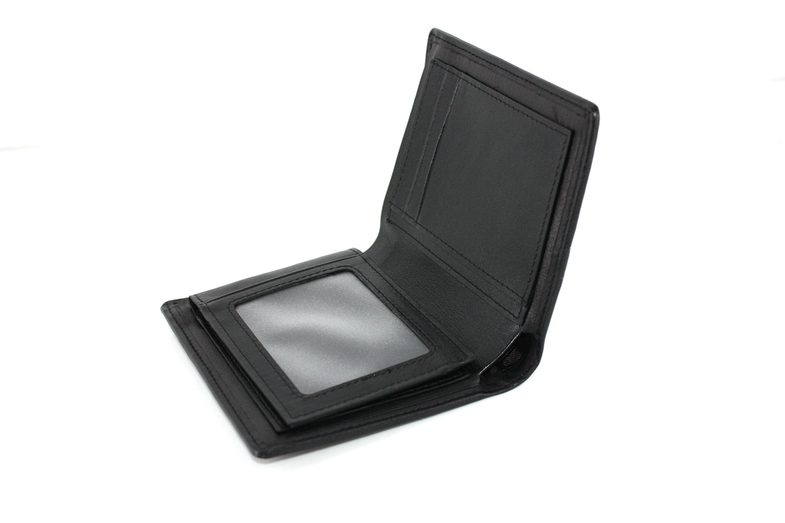 RFID Blocking CL Carbonlife Carbon Fiber Mens Real Carbon Fiber Leather Wallet with Credit Card