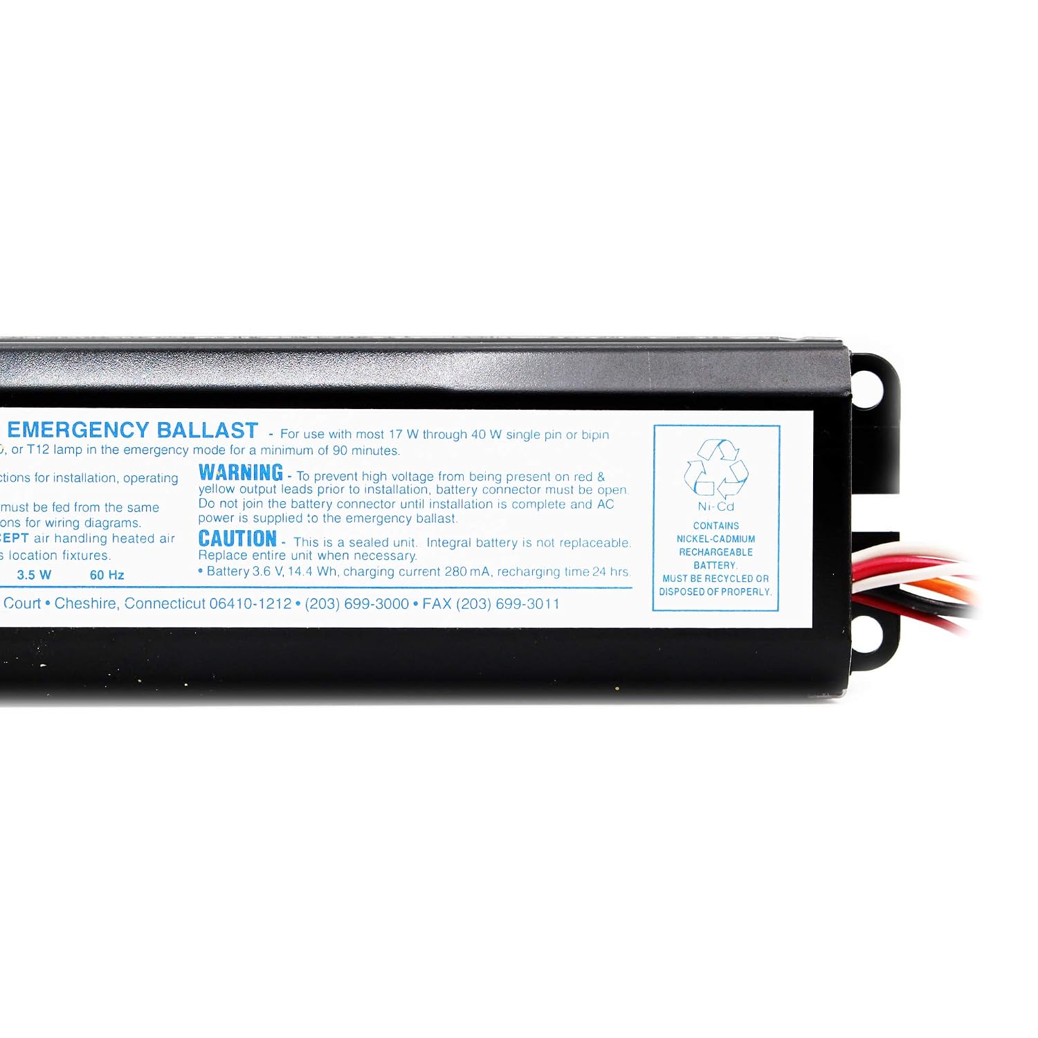 Dual Lite Ufo 4 Fluorescent Emergency Ballast 17w 40w 1 Lamp 90 Min 1 277v Ballast Assemblies Honest Service Www Klevering Com