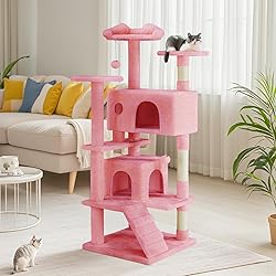 DUMOS 54-inch Indoor Cat Tree Tower –Multi-Level