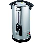 ClassicKitchen&reg; 40 Cup Hot Water Boiler Urn with Twisloc&trade; Safety Locking Tap, Stainless Steel Spout, Stainless Steel Double Wall Circuit Board Heating System allows Instant Reboil.