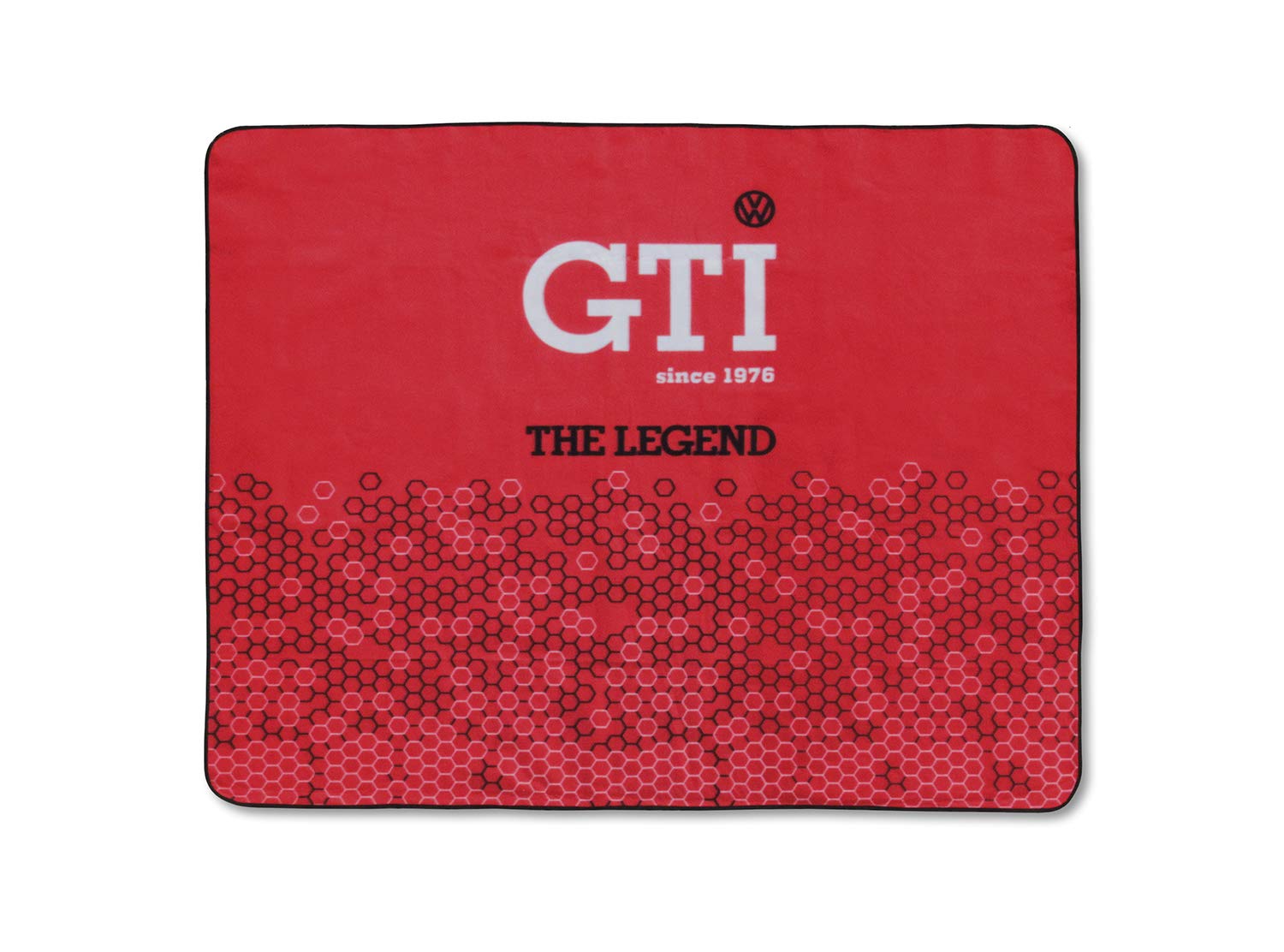 BRISA VW Collection - Volkswagen Picnic Cuddle Throw Blanket GTI (GTI The Legend/Red/200x150cm/59x78.7 in.)