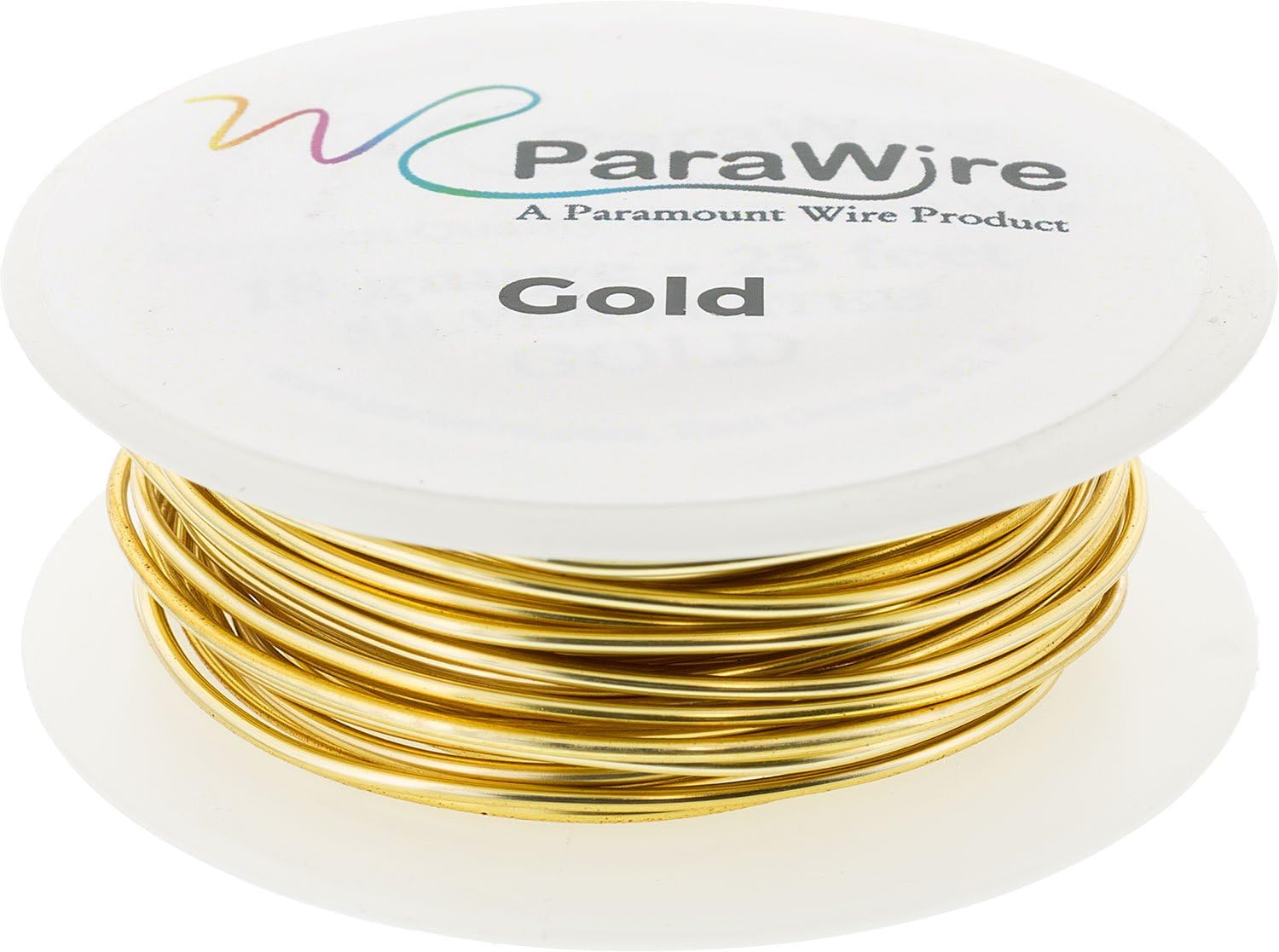 Copper Wire, Silver Plated Parawire 22ga Gold 60' Roll