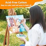 Koncci Canvas for Painting 30x40 cm 5 Pack Acid-Free Cotton Canvas Board view 6