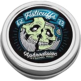 Fisticuffs Grave Before Shave Strong Hold Mustache Wax Leather/Cedarwood Scent 1 Oz. Tin