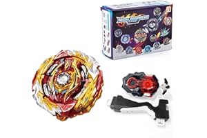 Hozuumo Gyro Battling Top Burst Gyro Toy Set, with Gyro Launchers and Handle Combat Battling Game, Gift for Kids Children,B-172
