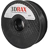 3DRAX 3D FILAMENT BLACK ABS-1KG (2.2 LBS) - NEXT GEN FILAMENT PROFESSIONAL 1.75 +/- 0.05 mm Accuracy-Black