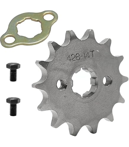 Sunstar 50-Tooth 428 Chain Rear Steel Sprocket - High Carbon Steel Motorcycle Sprocket