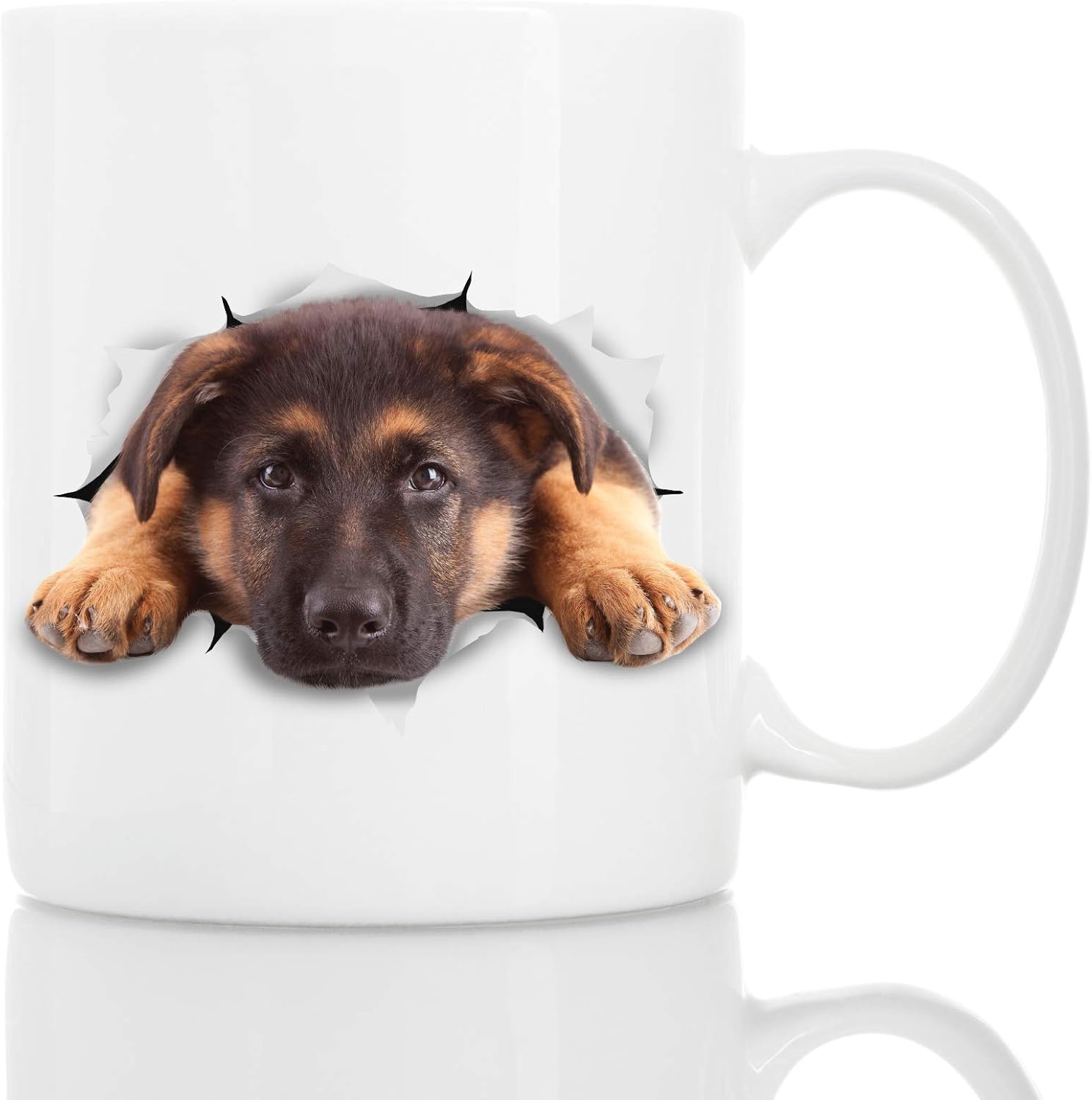 3d dog mug