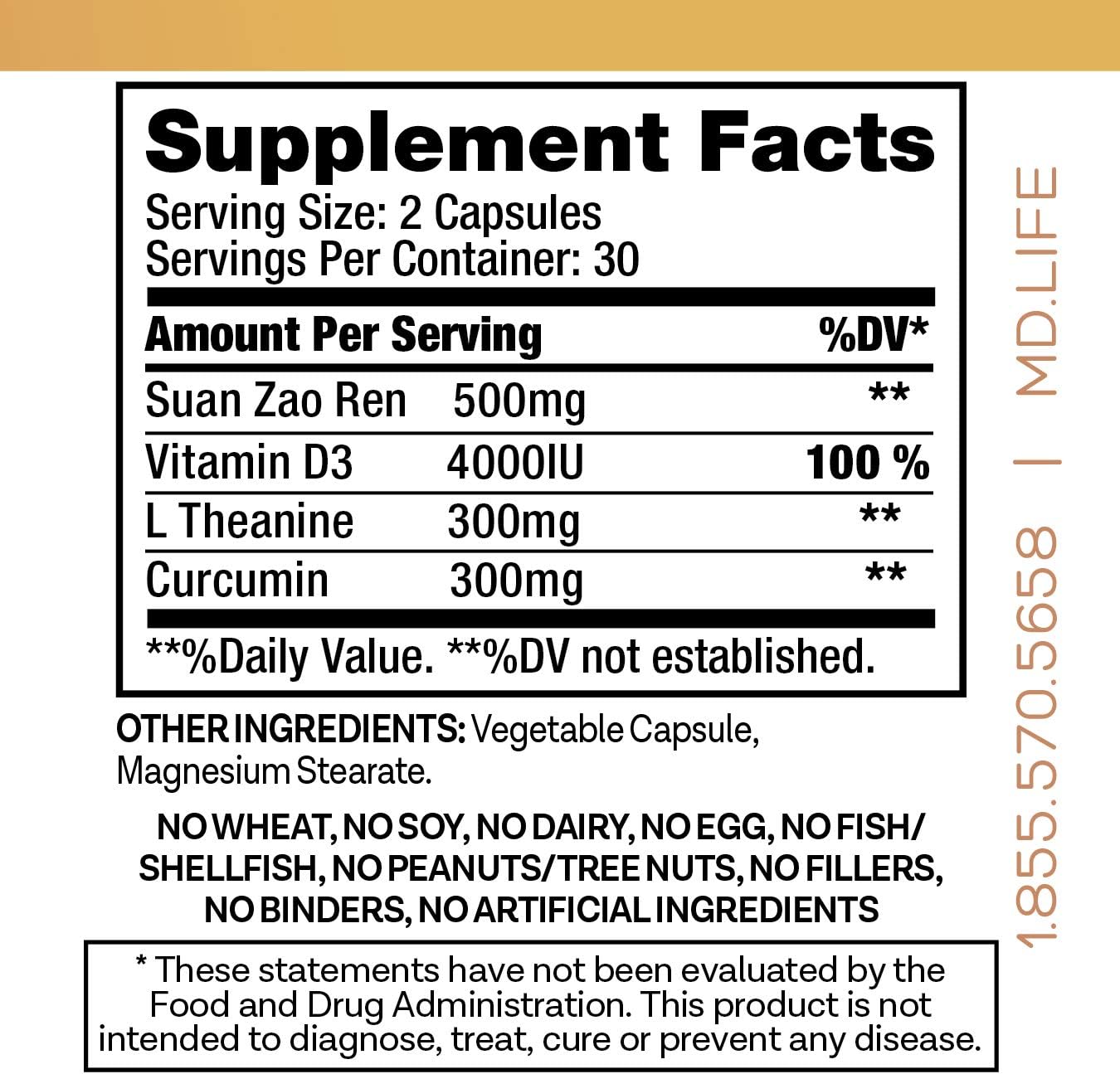 MD.LIFE Lock Jaw - 60 Vegan Capsules - Ongoing TMJ Relief Treatment to Help Naturally Provide TMJ Pain Relief Formula - Great for Jaw Pain and Jaw Relief…: Health & Personal Care