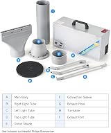 CO-Z Airbrush Spray Booth with Lighting, 19cm Turntable, 1.7m Hose, 25W view 8