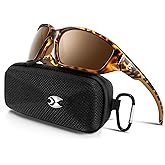 suoso Sports Polarized Sunglasses for Men: Womens UV400 Protection Sun Glasses Wrap Around Goggles for Fishing Driving TR90