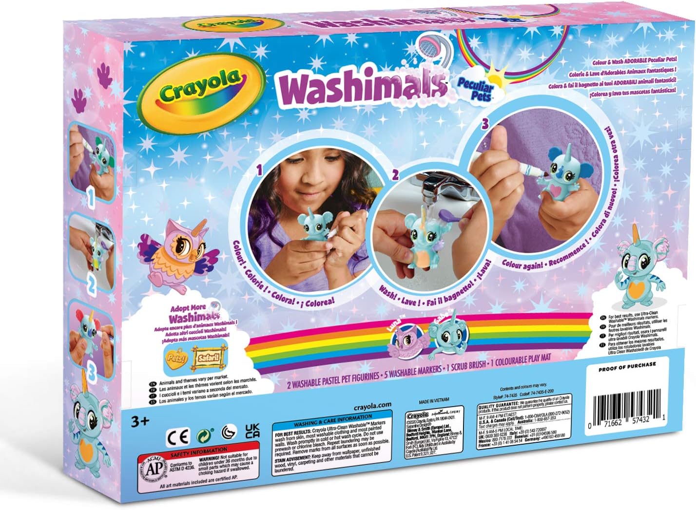 CRAYOLA, Washimals-Peculiar Pets Colouring & Play Set - Image 4