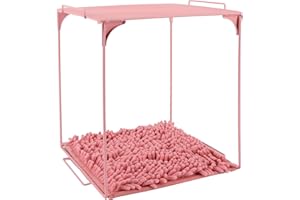 AUECOOME Locker Organizer Shelf and Locker Carpet Decorating Kit Suitable for School, Office Back to School Essentials (2, Light Pink)