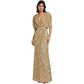 Deep V-Neck Evening Party Dresses Sequin Sparkly Ruched Floor-Length Mermaid Prom Gowns for Women Cg0063