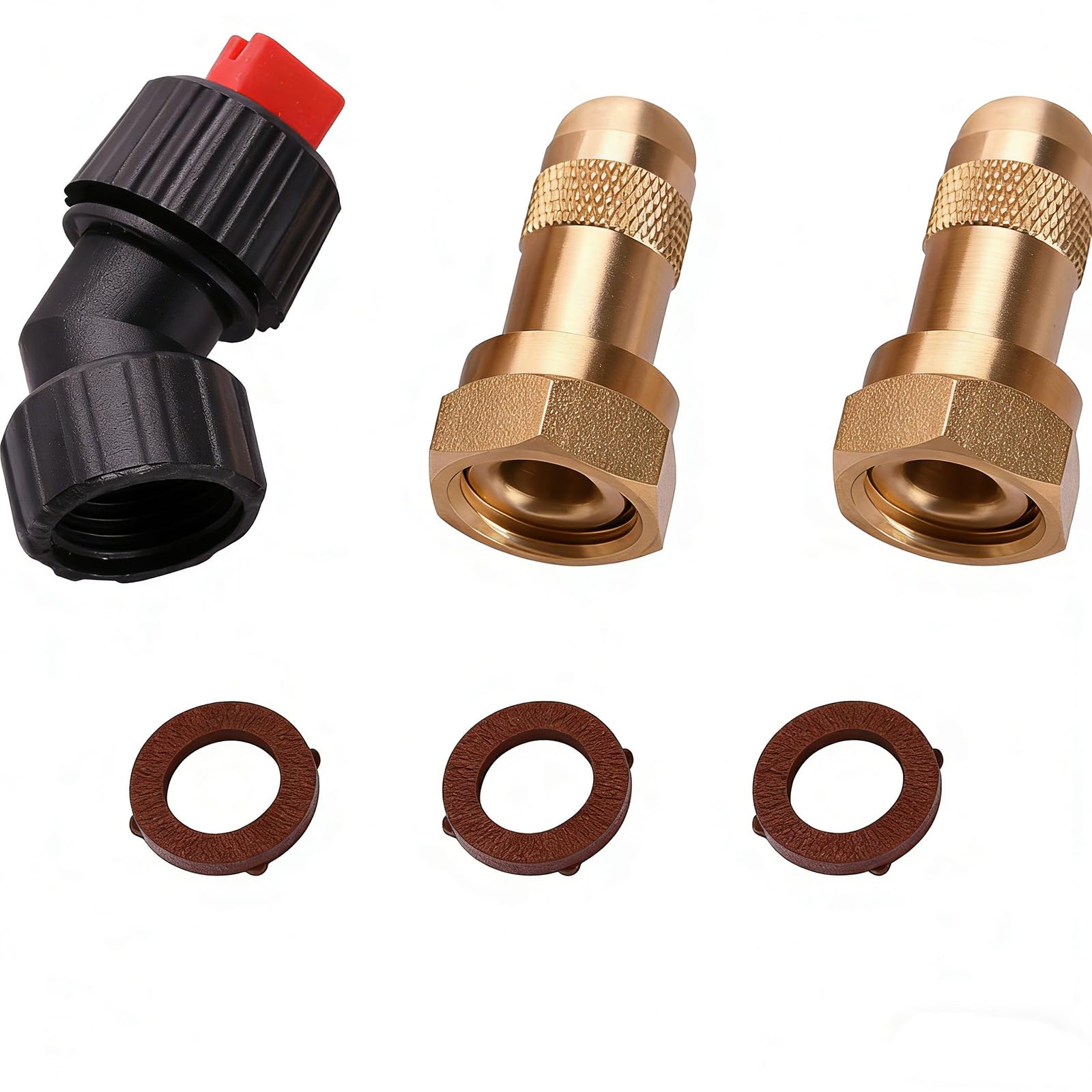 Photo 1 of SeDeplacer 49-16-2728 Replacement Sprayer Nozzles Tool Compatible with Milwaukee 4-Gallon Backpack M18 Switch Sprayer 2820-20PS,2820-21PS (Includes 2 Adjustable Nozzles,1 Fan nozzle)