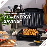 George Foreman Immersa Small Electric Grill Removable Control Panel Black view 3