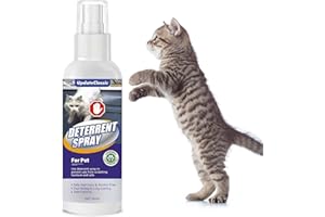 Topkech Cat Deterrent Spray, Cat Repellent Indoor Spray, Effectively Protect Furniture & Prevent Cats from Scratching and Biting in Trouble Areas,No Chew Spray-Indoor & Outdoor Use