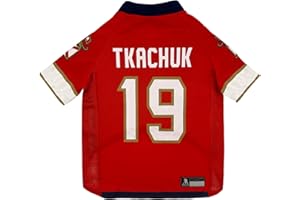 Pets First NHLPA Matthew Tkachuk Mesh Jersey for Dogs & Cats, Florida Panthers The Rat King-19 Dog Jersey, Size X-Large, Licensed Dog Jersey with Your Favorite Hockey Team Player
