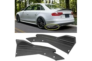 goodfitment - 2pcs Carbon Fiber Rear Bumper Spoiler Lip Splitter Diffuser Universal Body Kit V4