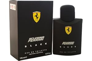 Ferrari Scuderia Black Eau De Toilette Spray For Men, 4.2 Ounce