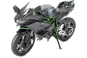 BDTCTK Compatible for 1:9 Kawasaki Ninja H2R Motorcycle DieCast Model Car, Toy Car, Collection and Decoration Gift Toy for Kids Boys Girls, Gift (Black)