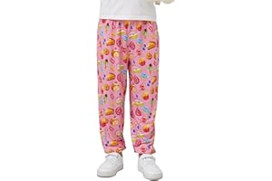 EASWEET Bamboo Viscose Girls Pajama Pants Soft and Comfy Lounge Pajama Bottoms with Pockets