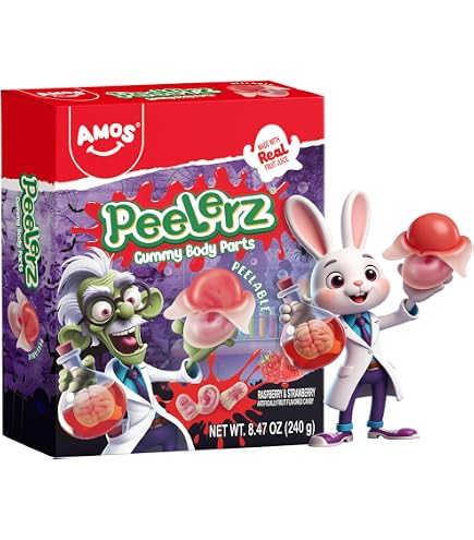 AMOS Peelerz 4D Zombie Gummy Candy Treats – Chewy & Tangy