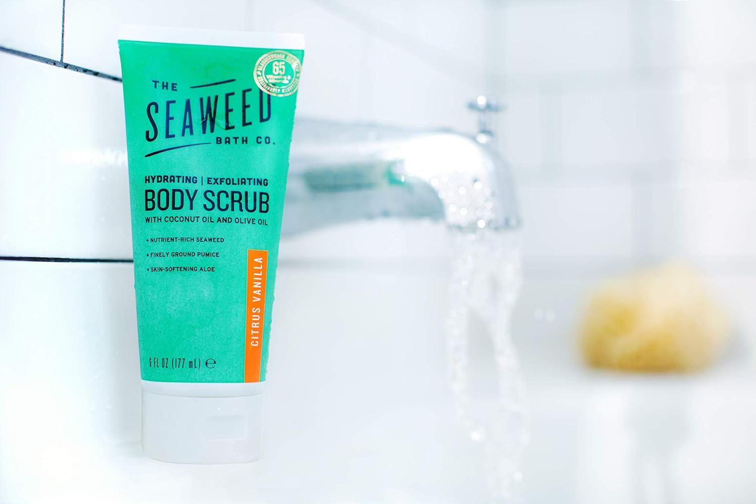 The Seaweed Bath Co. Body Scrub, Eucalyptus & Peppermint, Hydrating, Exfoliating, Natural Organic Bladderwrack Seaweed, Paraben Free, 6 oz. : Beauty