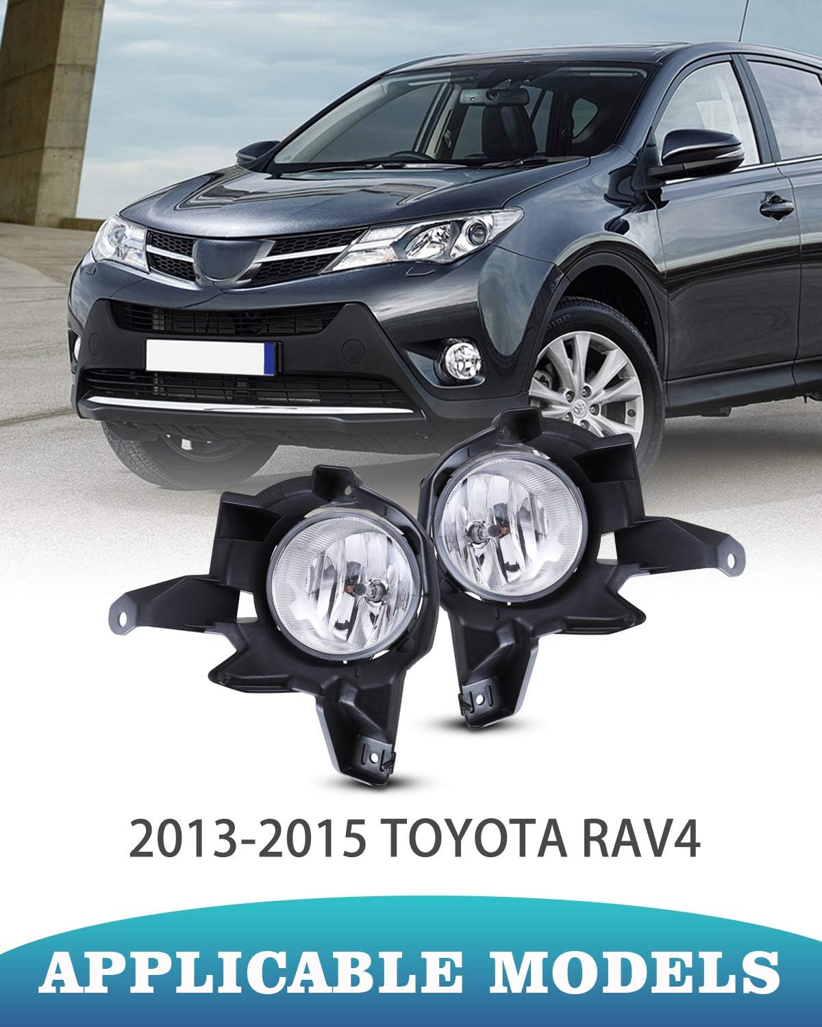 AUTOWIKI Driving Fog Lights Lamps Passenger and Driver Side Replacement