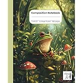 Composition Notebook College Ruled: Frog: Journal for School, Office, College, Work with 100 pages