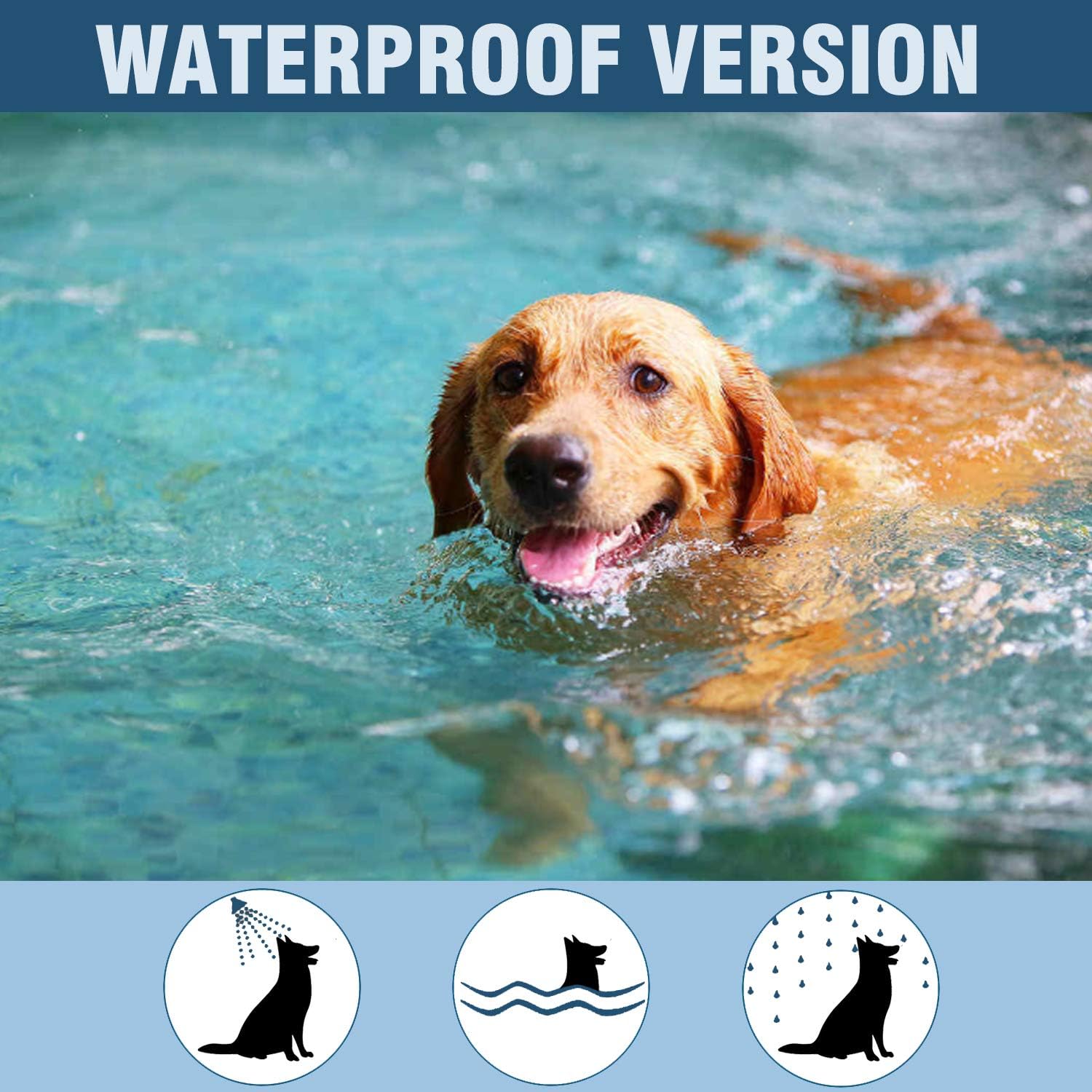 Flea and Tick Collar for Large Dog, Safe, Waterproof, Free Comb, Charity 2 Packs : Pet Supplies