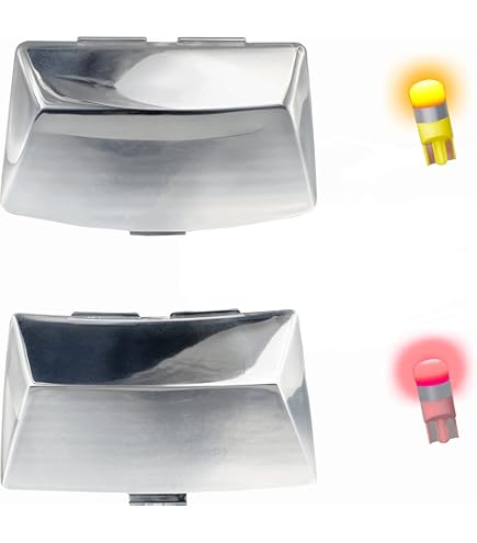 thumbnail interactive-video image 1 of NTHREEAUTO Smoked Fender Tip Light Lenses Cover Mud Guards Lights Compatible With Harley FLHR FLHT FLSTC(Front & Rear), Bumpers & Fenders - Canada 1 of 13