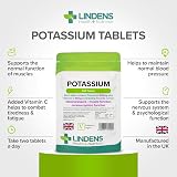 Lindens Potassium 200mg 500 Tabs with Vitamin C 50mg UK Made Vegan view 2