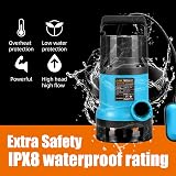 KATSU Garden Submersible Water Pump 400W with 10m 32mm Hose & Quick Connector view 9