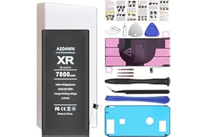 ASDAWN 7800mAh Battery for iPhone XR (Not for X/XS/XS Max), Upgraded Higher Capacity iPhone XR Battery Replacement for A2105 A1984 A2107 A2108 A2106 with Professional Tools