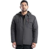 Wrangler mens Quilted Lined Jacket With Sherpa Hood