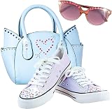 Pipihome Hair Gem Stamper 180 Rhinestones Kit for Girls 5-10 Year Olds Hair view 8