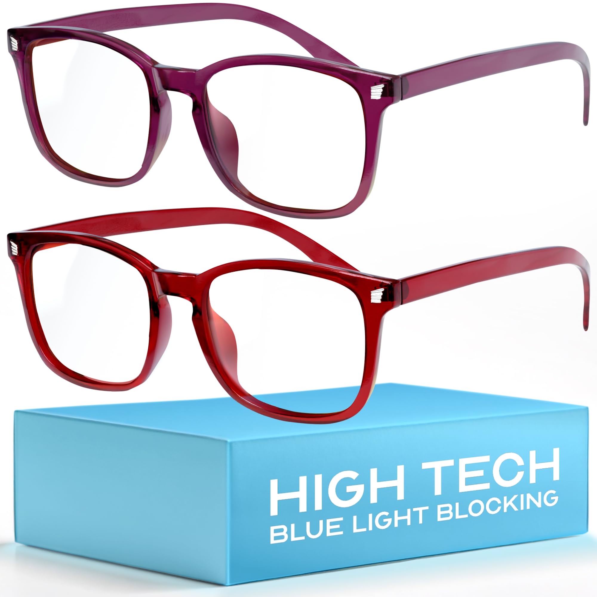 Photo 1 of livho High Tech Blue Light Glasses - Advanced up to 99% Blue Light Blocking Computer Glasses - Screen Fatigue & UV Protection