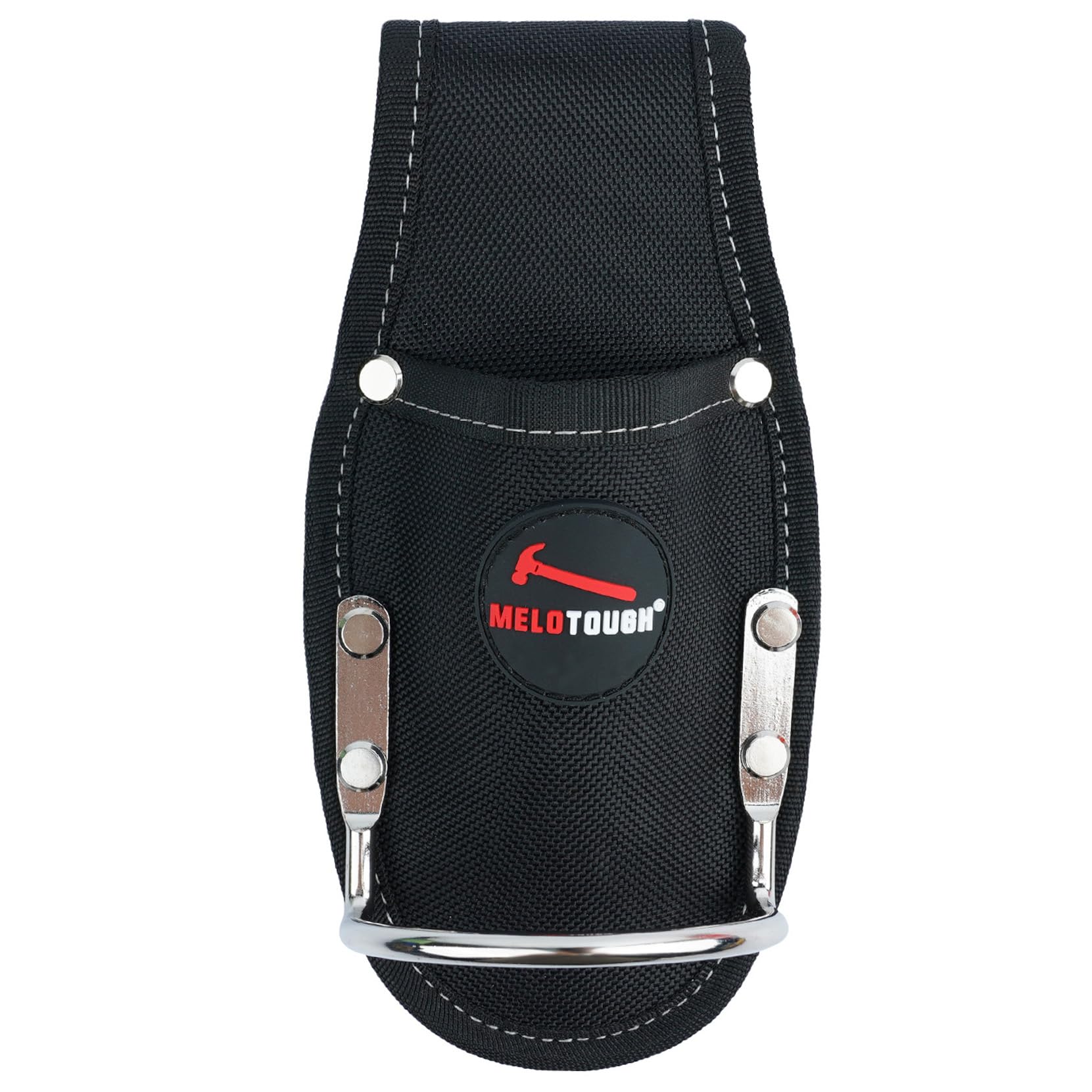 MELOTOUGH Plier Holster Tool Holder and Heavy Duty Steel Loop Hammer Holder for Tool Belt Work Organizer Pocket Durable and Compact Tool Holder for Construction,Electrician (Black)