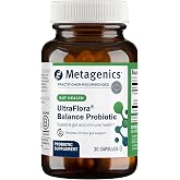 Metagenics UltraFlora Balance Probiotic, 15 Billion CFU, 30 Capsules | Probiotics for Women &amp; Men, L. acidophilus NCFM, B. lactis Bi-07, Shelf-Stable, Digestive &amp; Immune Support, GLP-1 friendly**