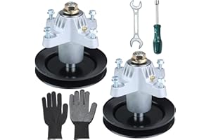 POSFLAG 2 Pack Pre-Greased 918-0624B Spindle Assembly Replaces 618-0624, 918-0624, 918-0624A, 618 0624, 618-0659, 918 0624, 9180624B, 918 0624B, 6180624 for Cub Cadet LT1042, LT1040, RZT 42 Tractors