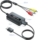 Kirolle HDMI to RCA Converter Cable HDMI to Composite AV CVBS Converter view 3