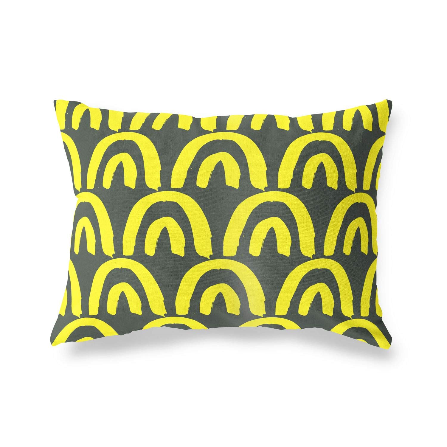 BonaMaison Decorative Cushion Cover, Neon Yellow-Fume Throw Pillow Covers, Home Decorative Pillowcases for Livingroom, Sofa, Bedroom, Size: 45X60 Cm - Designed and Manufactured in Turkey