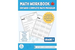 Ontario Grade 7 Math Workbook: The Only Full-Year Workbook That Covers Every Ontario Math Expectation Across All Five Strands