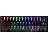 Ducky One 3 60% Mechanical Gaming Keyboard, Cherry Speed Silver, RGB, Black | 60% mechanical gaming keyboard, hot-swap switches, Quack Mechanics, PBT doubleshot keycaps, RGB