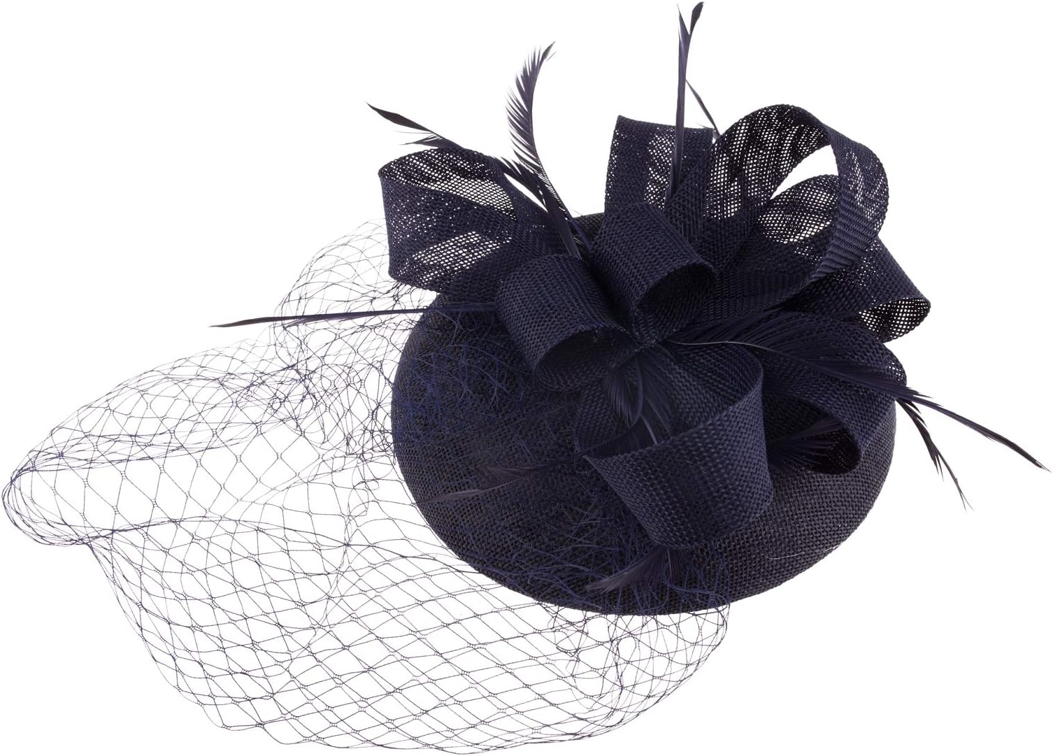 JASMINO Fascinators Hats Women Tea Party Headband Derby Hats Pillbox Hat Flag Headband for Girl