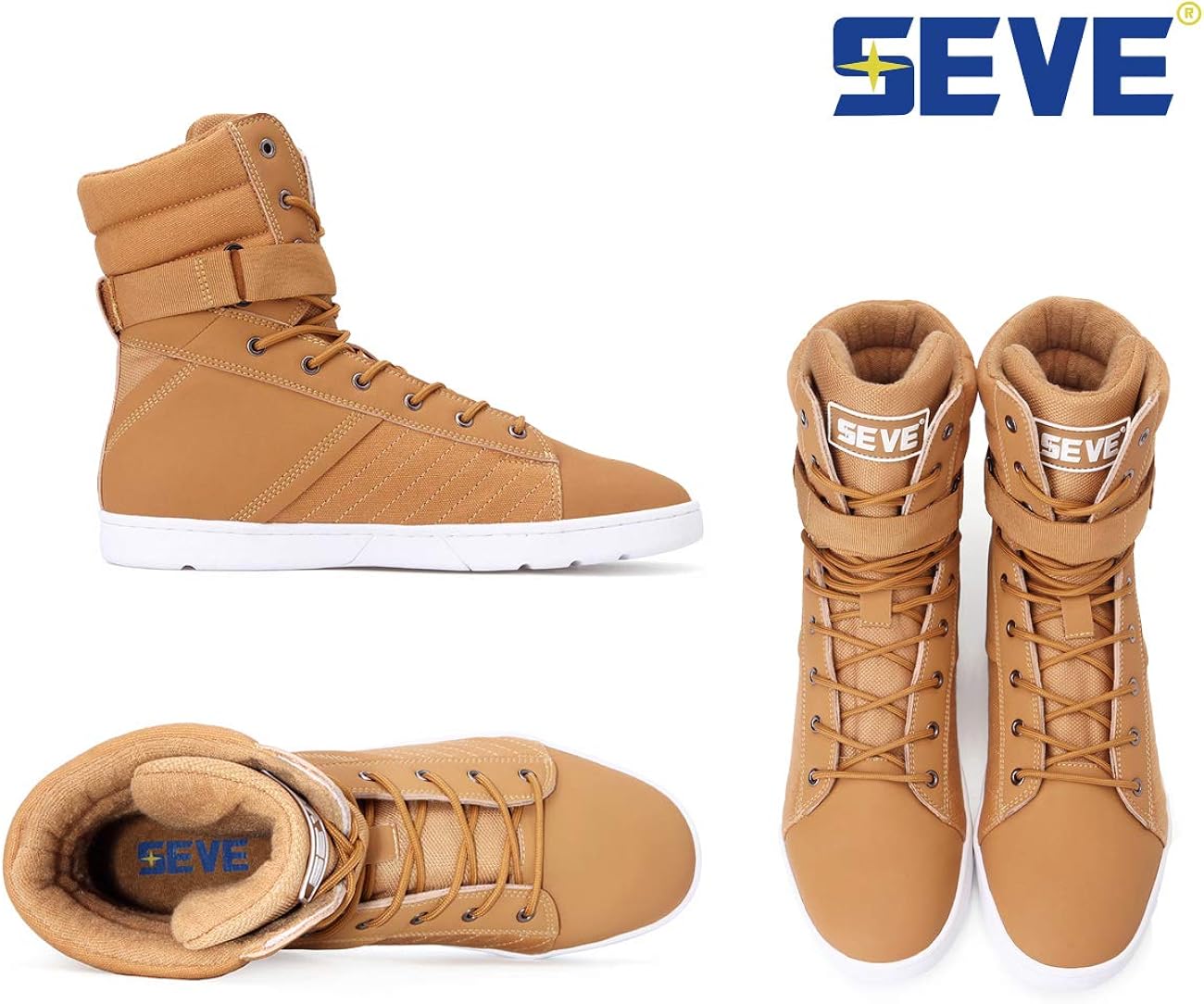 SEVE Mens High Top Weightlifting Shoes Workout Shoes Hardcore Tactical